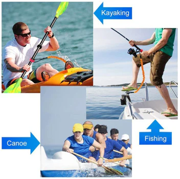 Farbige Kajak-Paddelleine – Elastische & robuste Sicherungsleine für Kajak und Kanu