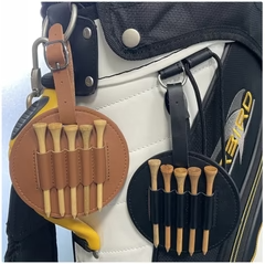 Golf Tee Halter Tasche aus Leder – Edles & Praktisches Accessoire für Golfer
