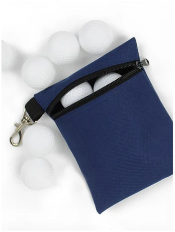 Golfball-Aufbewahrungstasche mit Karabiner – Kompakte & Tragbare Tasche für Golfbälle, Tees & Zubehör