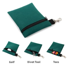 Golfball-Aufbewahrungstasche mit Karabiner – Kompakte & Tragbare Tasche für Golfbälle, Tees & Zubehör