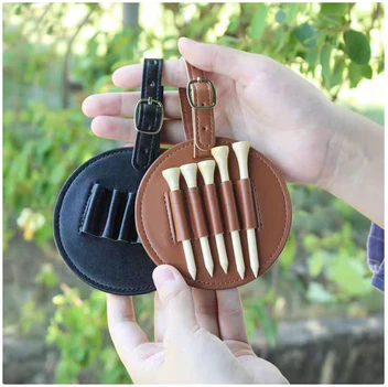 Golf Tee Halter Tasche aus Leder – Edles & Praktisches Accessoire für Golfer