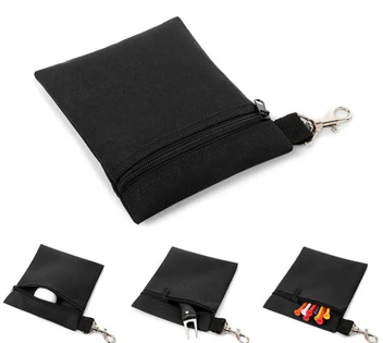 Golfball-Aufbewahrungstasche mit Karabiner – Kompakte & Tragbare Tasche für Golfbälle, Tees & Zubehör