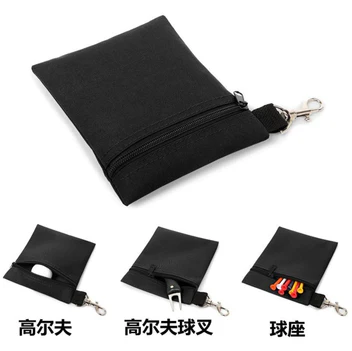 Golfball-Aufbewahrungstasche mit Karabiner – Kompakte & Tragbare Tasche für Golfbälle, Tees & Zubehör