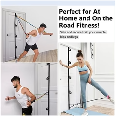 Verstellbarer Türanker mit 5 Schlaufen – Widerstands-Trainingsband für das Home-Gym